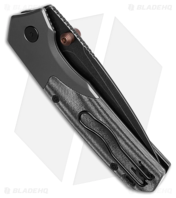 Vosteed Psyop 299 Top Liner Lock Knife Black UltreX Micarta (3" Black SW) 3 Vosteed Psyop 299 Top Liner Lock Knife Black UltreX Micarta (3" Black SW) - Image 3