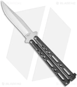 Benchmark Silver Speckle Butterfly Knife (4.13" Satin)