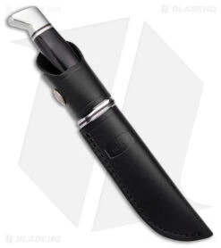 Buck Knives Buck 117 Brahma Fixed Blade Knife Black Phenolic (4.5" Satin) 0117BKS-B -Knife Craft Store buck 117 Brahma fixed blade Black phenolic satin BHQ 179259 jr sheath large