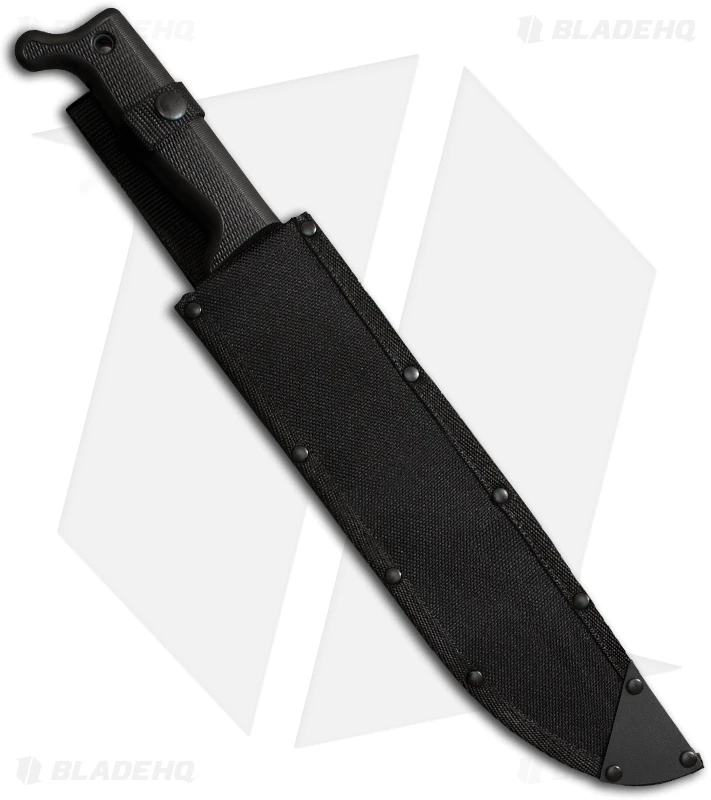Cold Steel Bowie Point Machete Fixed Blade Knife (12" Black) 97BWM12S 2 Cold Steel Bowie Point Machete Fixed Blade Knife (12" Black) 97BWM12S - Image 2