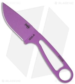 ESEE Izula Fixed Blade Neck Knife + Kit Extras (2.875" Purple)