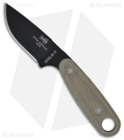 ESEE Izula-II Black Survival Concealed Carry Neck Knife + Kit Extras