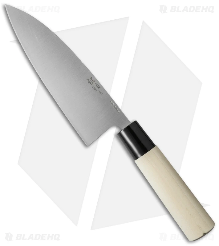 Fox Knives Deba Fixed Blade Knife Maple (6" Satin) 1 Fox Knives Deba Fixed Blade Knife Maple (6" Satin)