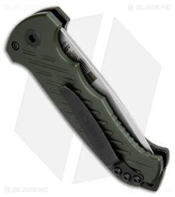 Gerber Auto 06 10th Anniversary Automatic Knife OD Green (3.6" Stonewash) -Knife Craft Store gerber 06 auto green 30 001263n BHQ 36922 dl side large