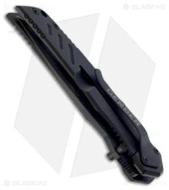 Gerber Swagger Frame Lock Knife (3.25" Black Serr) 5 Gerber Swagger Frame Lock Knife (3.25" Black Serr) -Knife Craft Store gerber swagger side large