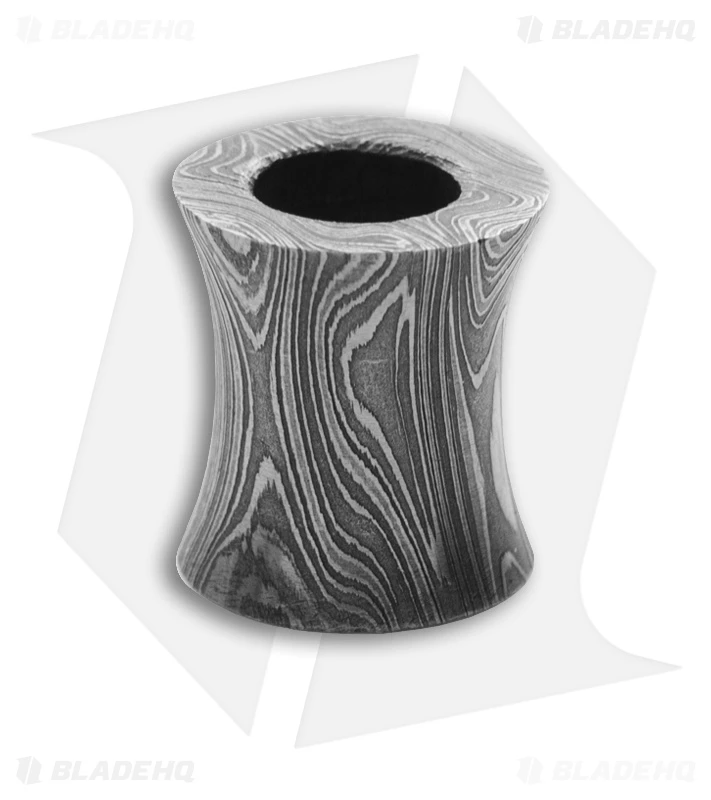 Tallen Concave Barrel Bead (Damascus) 1 Tallen Concave Barrel Bead (Damascus)