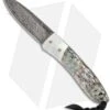 LionSteel Opera Gentleman's Knife Mother Of Pearl W/ Abalone Damascus