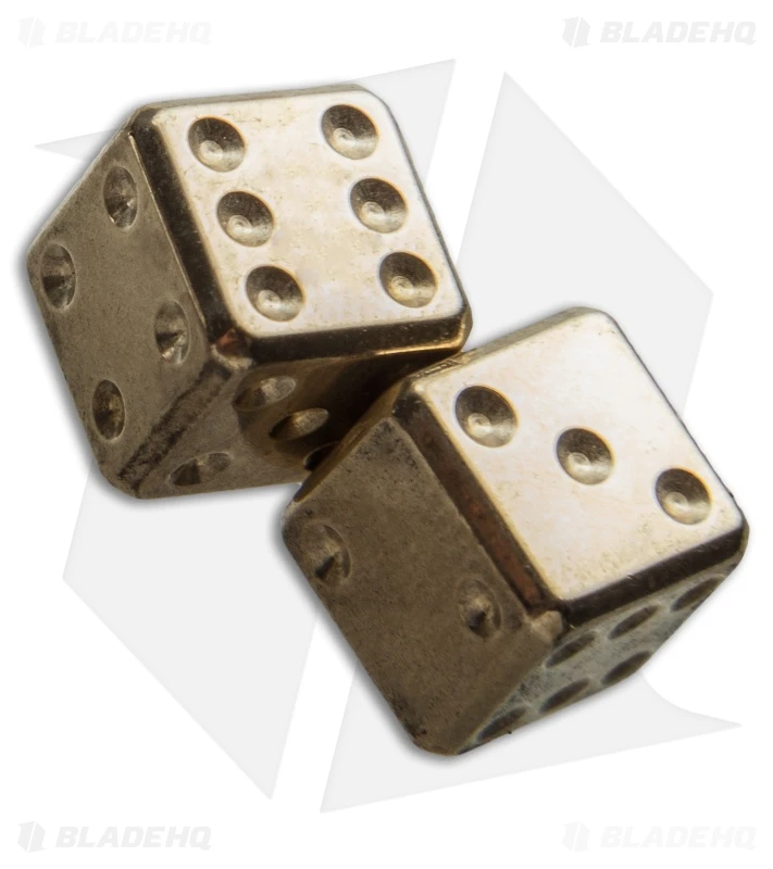 LionSteel Acorn Dice Keychain (Brass) DDOT 3 LionSteel Acorn Dice Keychain (Brass) DDOT - Image 3