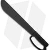 Ontario OKC 12" Camper Black D Handle Machete Fixed Blade Knife (Black)