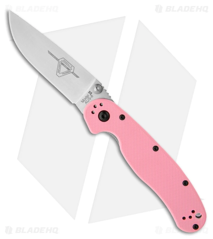 Ontario RAT Model 2 Liner Lock Knife Pink (3" Satin) 8862SP 1 Ontario RAT Model 2 Liner Lock Knife Pink (3" Satin) 8862SP