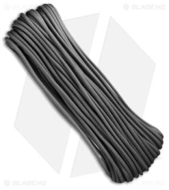 Graphite 550 Paracord Nylon Braided 7-Strand Core (100') USA