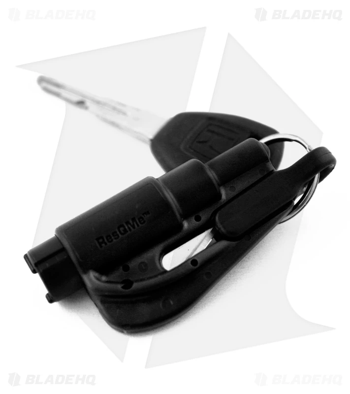 ResqMe Quick Car Escape Tool Key Chain - Black 1 ResqMe Quick Car Escape Tool Key Chain - Black