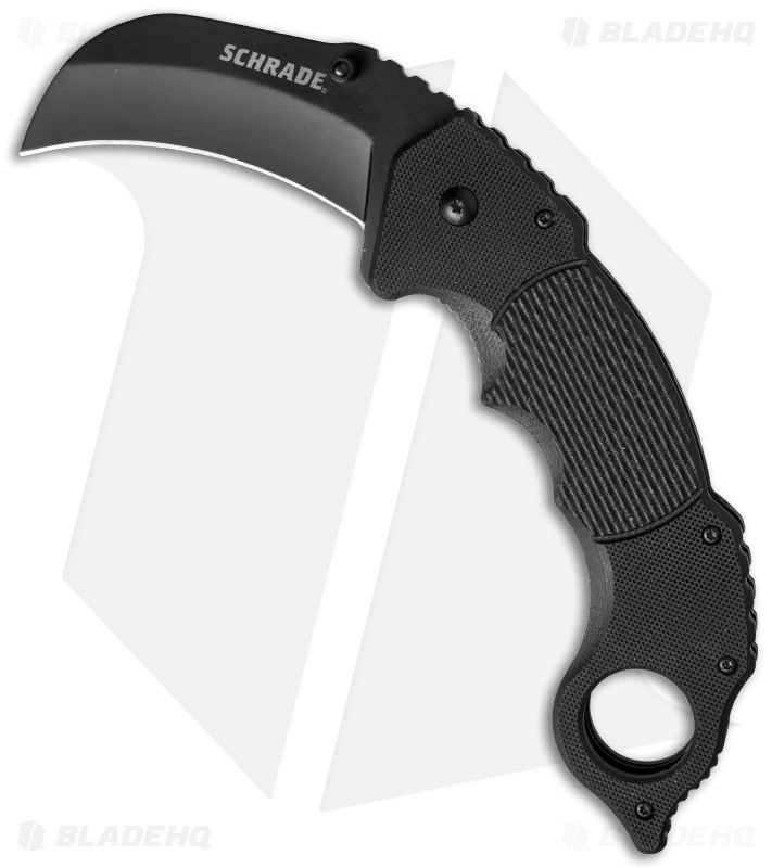 Schrade Folding Knife Karambit Black G-10 (3" Black) 1 Schrade Folding Knife Karambit Black G-10 (3" Black)
