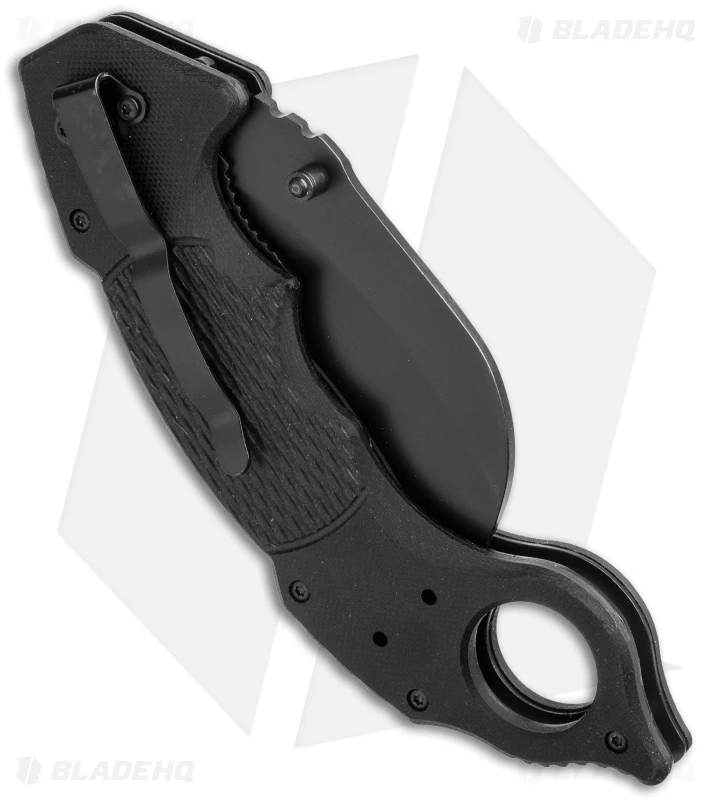 Schrade Folding Knife Karambit Black G-10 (3" Black) 2 Schrade Folding Knife Karambit Black G-10 (3" Black) - Image 2