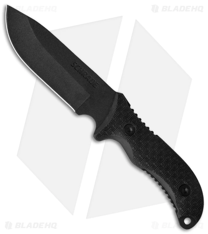 Schrade Extreme Survival Fixed Blade Knife Rubber (5" Black) SCHF36 1 Schrade Extreme Survival Fixed Blade Knife Rubber (5" Black) SCHF36