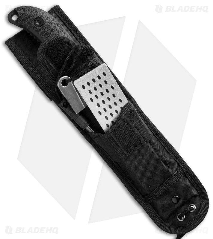 Schrade Extreme Survival Fixed Blade Knife Rubber (5" Black) SCHF36 2 Schrade Extreme Survival Fixed Blade Knife Rubber (5" Black) SCHF36 - Image 2