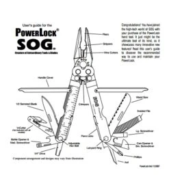 SOG PowerLock EOD Multi-Tool W/ V-Cutter (Black) B63-N 10 SOG PowerLock EOD Multi-Tool W/ V-Cutter (Black) B63-N -Knife Craft Store sog eod powerlock black b63 n instructions 1 large