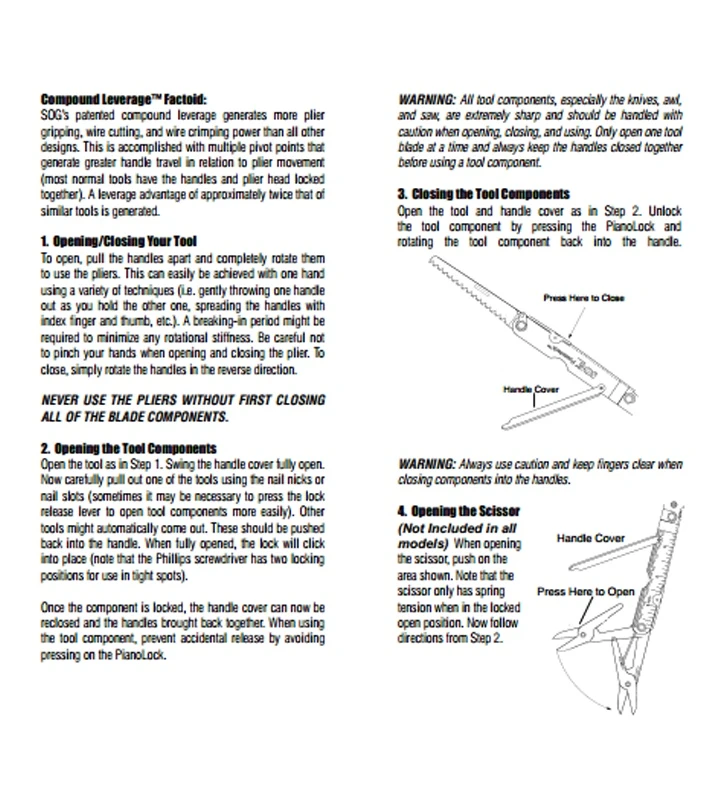 SOG PowerLock EOD Multi-Tool W/ V-Cutter (Black) B63-N 6 SOG PowerLock EOD Multi-Tool W/ V-Cutter (Black) B63-N - Image 6