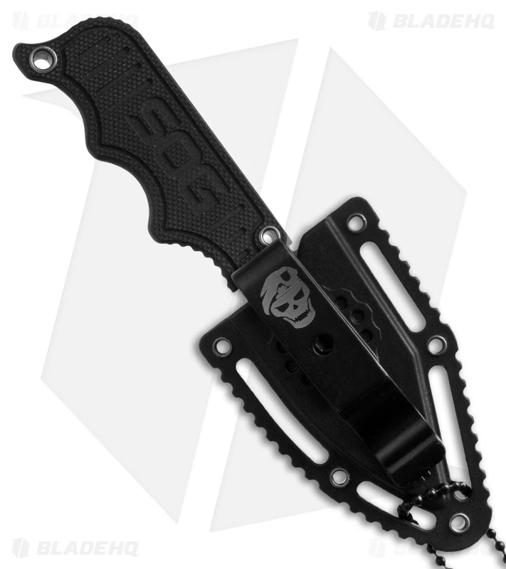 SOG Instinct Mini Fixed Blade Knife Black G-10 (1.9" Satin) NB1002 2 SOG Instinct Mini Fixed Blade Knife Black G-10 (1.9" Satin) NB1002 - Image 2