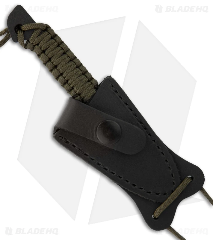 TOPS Knives Mini Hoffman Harpoon Knife Fixed Blade (2.5" Black Plain) 2 TOPS Knives Mini Hoffman Harpoon Knife Fixed Blade (2.5" Black Plain) - Image 2